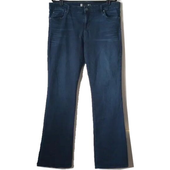 Kut from the Kloth Denim - Kut Natalie High Rise Boot Cut Jeans 18 Dark Wash